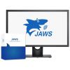 logo JAWS na ekranie monitora